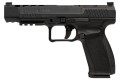 Canik Mete SFX Black kal. 9x19 - pistolet widoczny z boku, lufa skierowana w lewą stronę. Wysoka jakość wykonania i zaawansowane technologie, które zapewniają precyzyjne strzelanie.