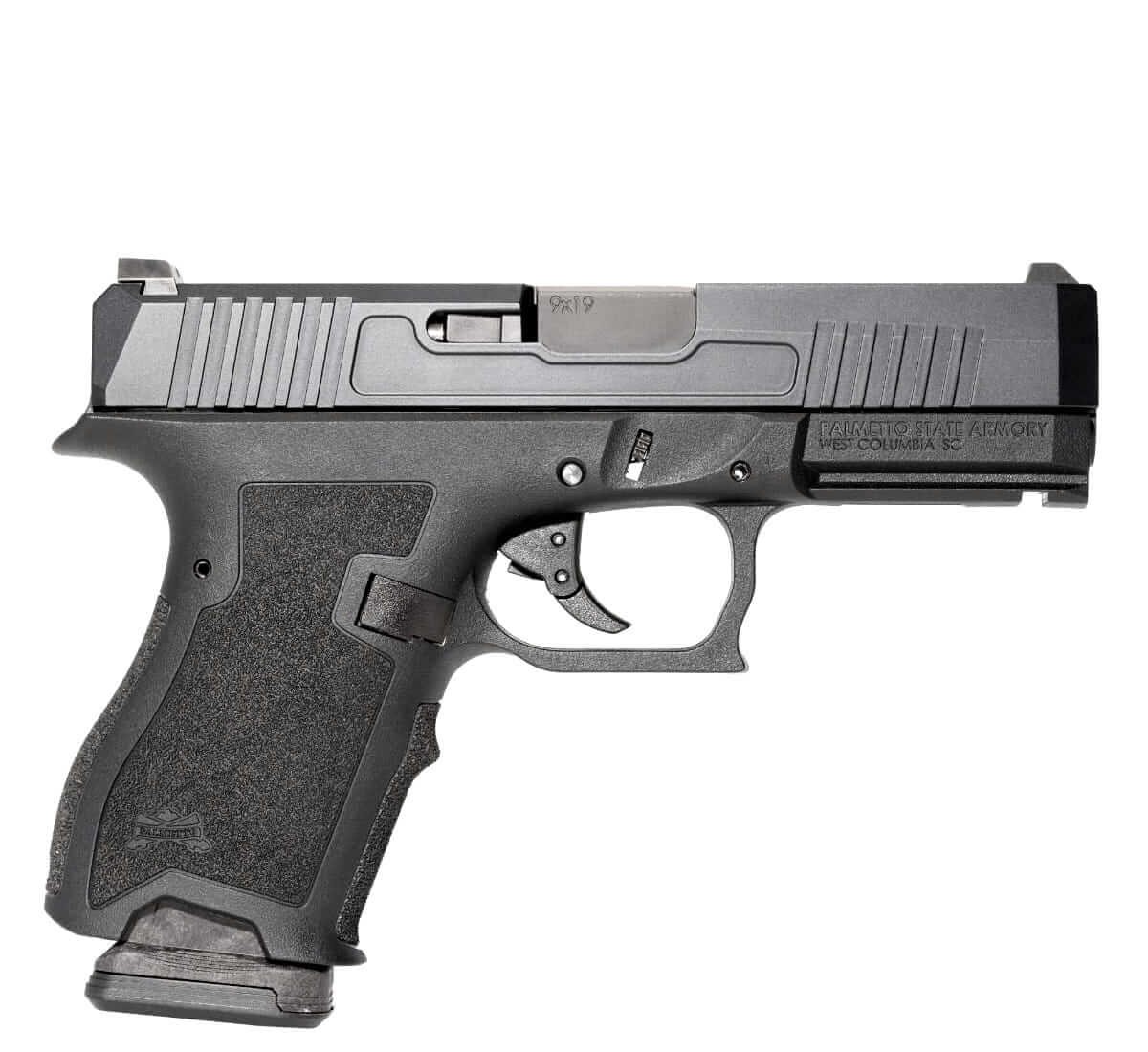 PSA Dagger Compact kal. 9x19 - detale konstrukcji, ukazujące zaawansowane właściwości materiałowe i precyzyjne wykończenie broni.