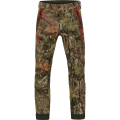 Harkila Moose Hunter 2.0 GTX - przód spodni myśliwskich, wykonanych z wytrzymałych i wodoodpornych materiałów. Spodnie zapewniają doskonałą ochronę przed warunkami atmosferycznymi podczas polowania.
