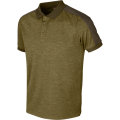Härkila Tech Polo z przodu, męska odzież outdoorowa, idealna do aktywności na świeżym powietrzu.
