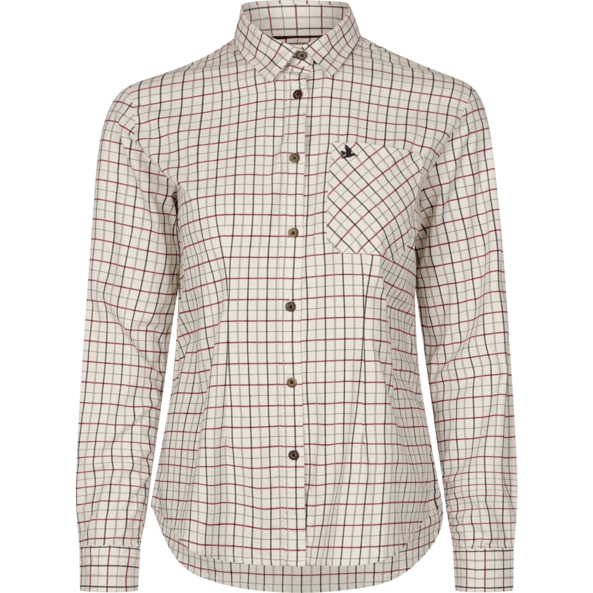 Koszula Seeland Kerry Cabernet/Blue Check - przód, elegancki wzór w kratę, idealna do casualowych stylizacji.