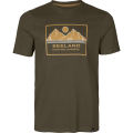 T-shirt Seeland Kestrel w kolorze Grizzly Brown - widok z przodu. Stylowa koszulka dla mężczyzn idealna na outdoor i codzienne noszenie.