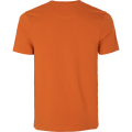 T-shirt Seeland Lanner Gold Flame - widok z tyłu, unikalny design w kolorze pomarańczowym.