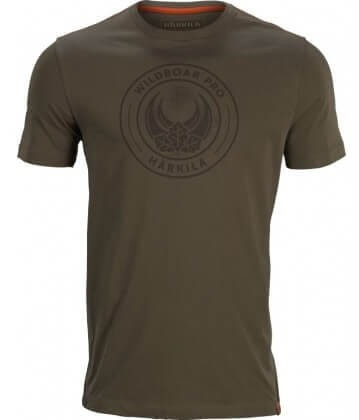 T-shirt Härkila Wildboar PRO S/S - przód, z wysokiej jakości materiału, idealny dla miłośników myślistwa i outdooru.