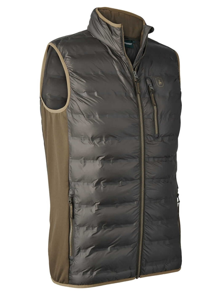 Kamizelka Deer Padded Deerhunter 4189 - przód, widok na wprost, doskonała dla myśliwych i miłośników outdooru.