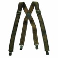 Szelki Deerhunter 8029 - rozłożone, z detalami materiału i konstrukcji, idealne do polowań i outdoorowych aktywności.
