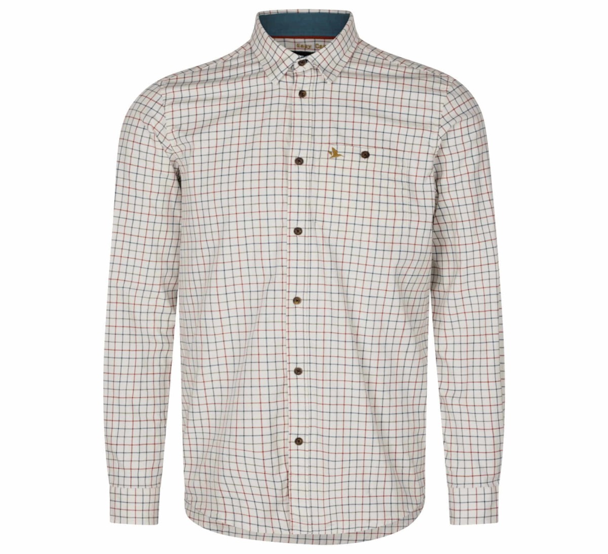Koszula Seeland Oxford Grape Leaf/Terracotta Check - widok z przodu, stylowy wzór w kratę, idealna na każdą okazję.