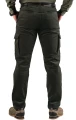 Spodnie Tagart Frost 2 ciemnozielone - widok z tyłu na mężczyźnie, ukazujące detale i stylowy design, które zapewniają komfort i modny wygląd.