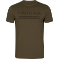 T-shirt Härkila Logo S/S w kolorze willow green - przód, modny i stylowy, doskonały dla miłośników outdooru.