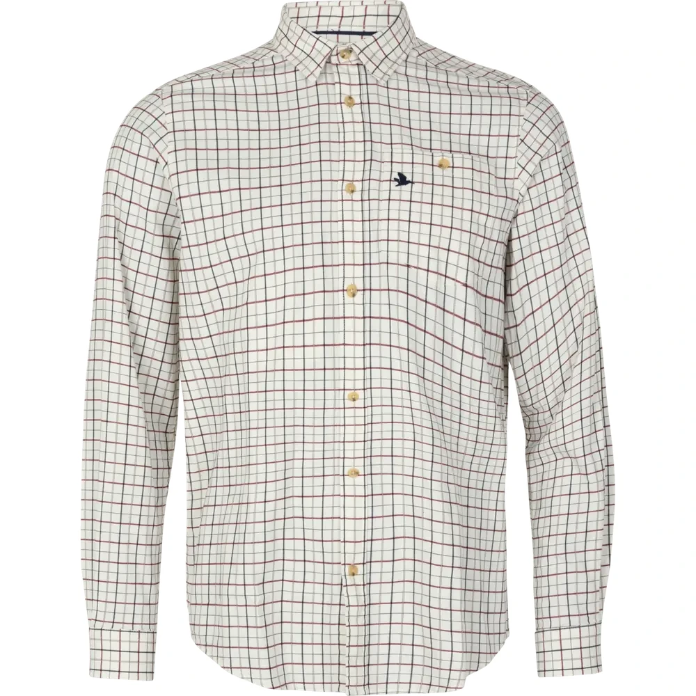 Koszula Seeland Shooting Cabernet/Blue Check – elegancka odzież myśliwska w kratę, idealna na outdoorowe przygody i relaks na łonie natury.