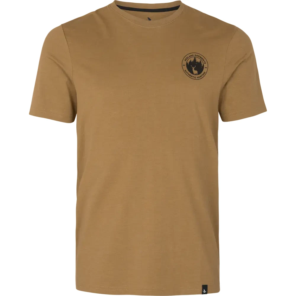 T-shirt Seeland Saker Bronze - stylowy i funkcjonalny t-shirt myśliwski, idealny na outdoorowe przygody.