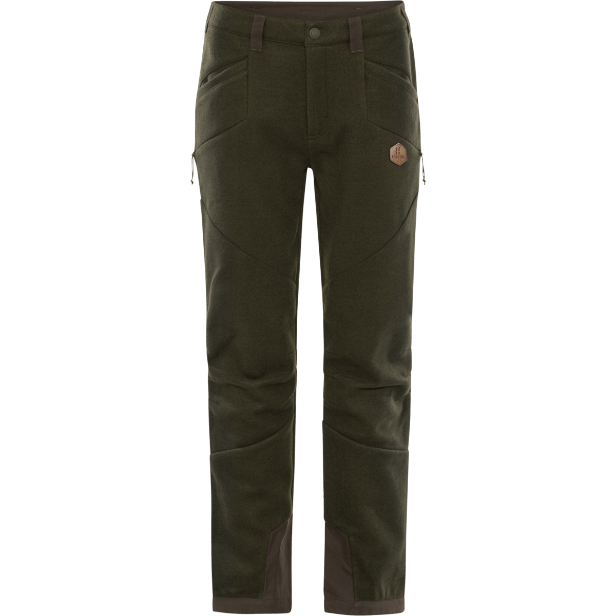 Spodnie Härkila Metso Women Hybrid - widok z przodu, idealne na outdoorowe wyprawy, z nowoczesnym designem i funkcjonalnością.