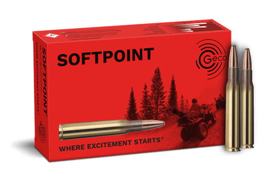 Opakowanie amunicji Geco kal. 30-06 TM 11g 20 Softpoint - wysokiej jakości nabój o doskonałych parametrach strzałowych.