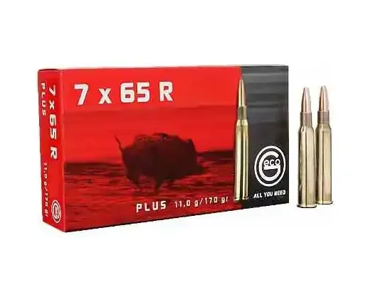 Opakowanie amunicji Geco kal. 7x65R Plus 11g - wysokiej jakości nabój do strzelectwa, idealny do polowań i sportu.