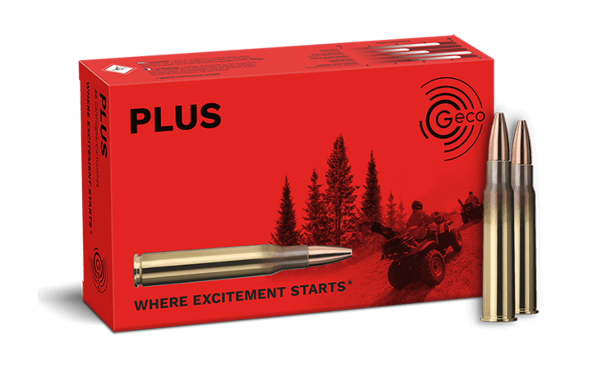 Opakowanie amunicji Geco kal. 8x57 JRS Plus 12,7g – wysokiej jakości nabój do strzelectwa myśliwskiego.