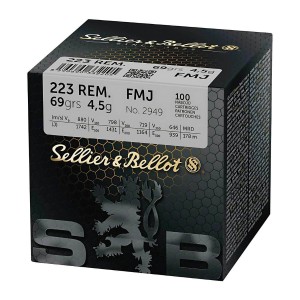 Amunicja Sellier&Bellot KAL. 223 REM FMJ 4,5g