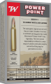 Tył opakowania amunicji Winchester kal. 30-06 Power Point 11,7 g - szczegółowe dane techniczne oraz informacje o produkcie dla wymagających strzelców.