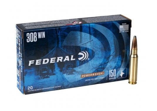 Opakowanie amunicji Federal kal. .308 Win SP 9,7g - wysokiej jakości nabojów idealnych do strzelectwa i polowania.