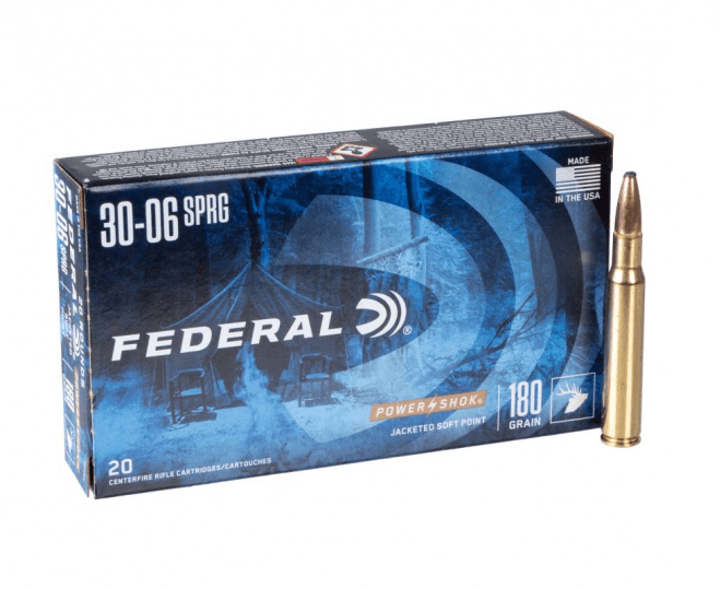 Opakowanie amunicji Federal kal. 30-06 z nabojem o wadze 11,7g - idealne rozwiązanie dla myśliwych i strzelców sportowych.