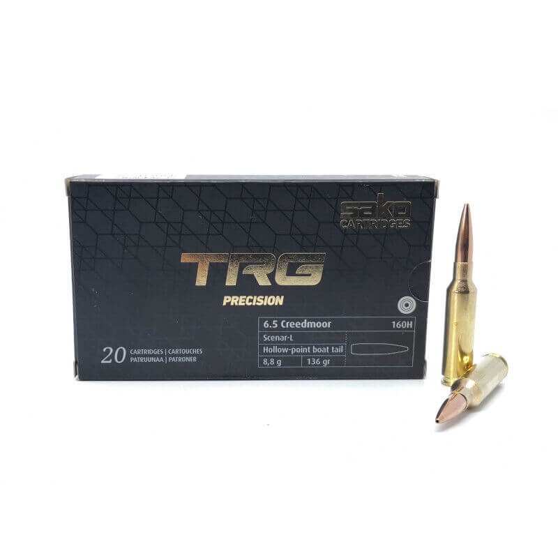 Amunicja SAKO kal. 6,5 Creedmoor TRG Precision 8,8g – precyzyjna amunicja kulowa, stworzona z myślą o strzelcach ceniących niezawodność i wysoką jakość wykonania. Idealna do strzelań sportowych i polowań.