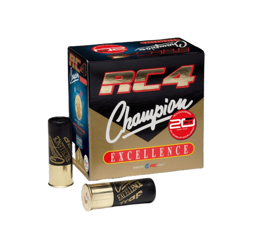 Opakowanie amunicji RC4 Champion Trap 12/70, 24g, idealna do strzelectwa sportowego i trapu.