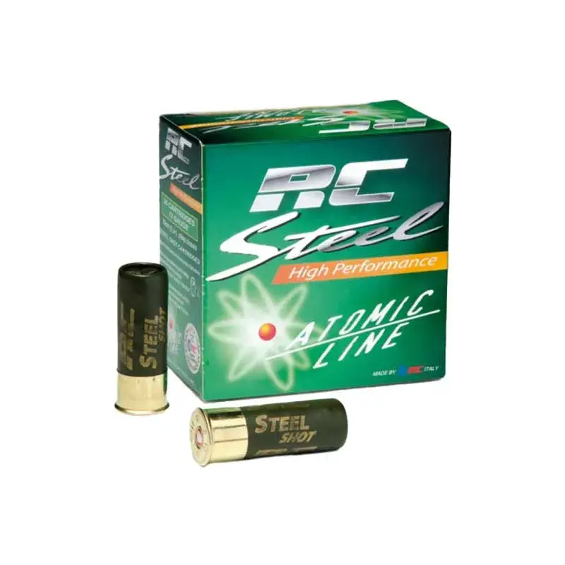 Opakowanie amunicji RC3 Steel Shot 12/70, 32g, przeznaczona do polowań i strzelectwa z wykorzystaniem śrutu stalowego.