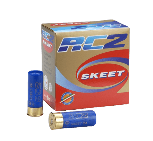 Opakowanie amunicji RC2 Skeet 12/70, 24g, idealna do strzelectwa sportowego i konkurencji skeet.