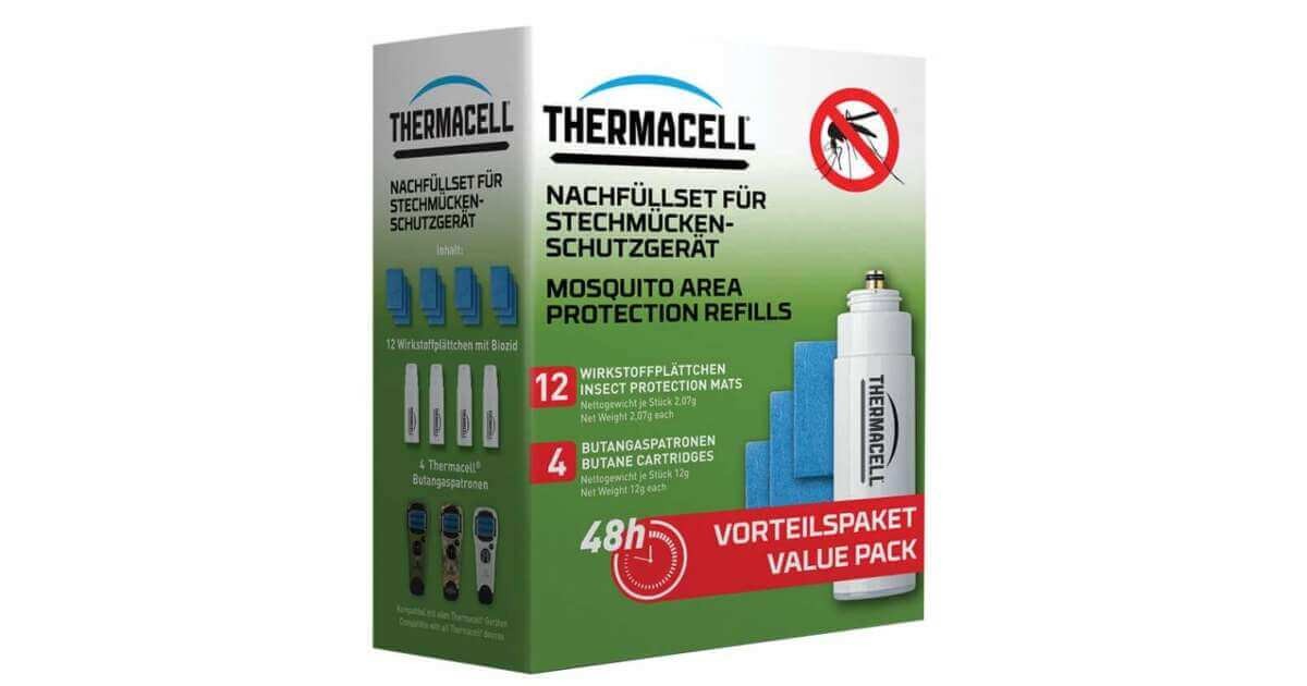 Wkłady Thermacell 48h, wymienne wkłady do urządzeń odstraszających komary, zapewniające długotrwałą ochronę.