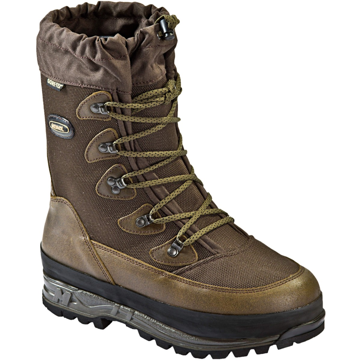 Buty Meindl Nordkap PRO GTX, wytrzymałe obuwie górskie z membraną Gore-Tex, zapewniające niezawodną ochronę przed wodą i komfort w trudnym terenie.