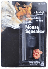 Wabik na lisa Mouse Squeaker - Dźwięk wydobywany jest poprzez ściśnięcie pompki.  Doskonały do wabienia lisów na krótkim dystansie.