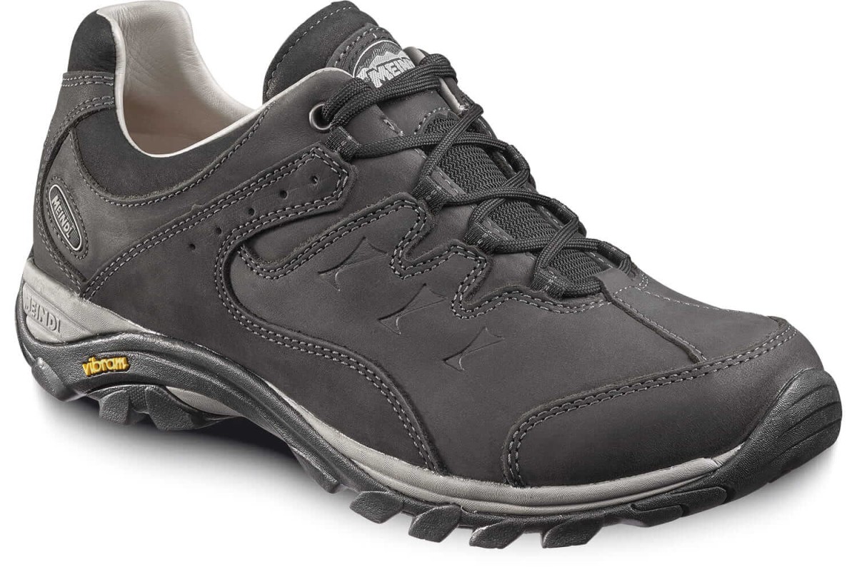 Buty trekkingowe Meindl Caracas czarne – męskie, wygodne, wysokiej jakości obuwie outdoorowe do górskich wędrówek.