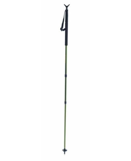 Pastorał myśliwski X3M1 w poziomej pozycji, stanowiący doskonałe akcesorium dla pasjonatów myślistwa i wielbicieli natury.