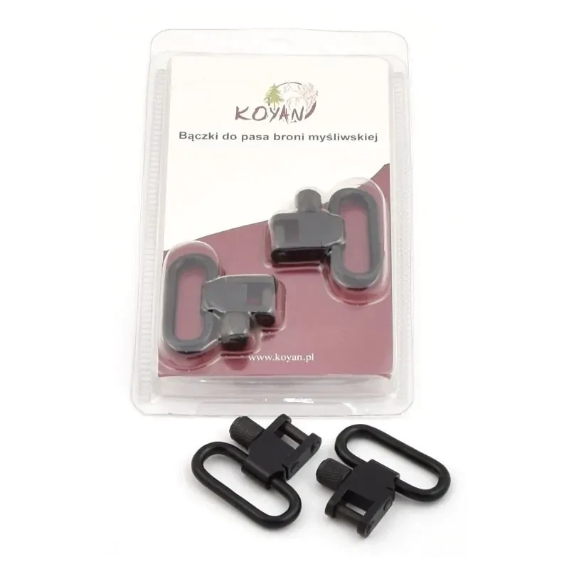 Zdjęcie bączków ukazujące solidny metal i mechanizm wypinania. Klasyczna trwałość dla myśliwych, idealne do strzelb i karabinów.