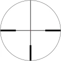Siatka celownicza VEC-T6 w lunecie Continental 3-24x56 – widoczny ultrajasny punkt światłowodowy Fiber, idealny do precyzyjnych strzałów w trudnych warunkach oświetleniowych.