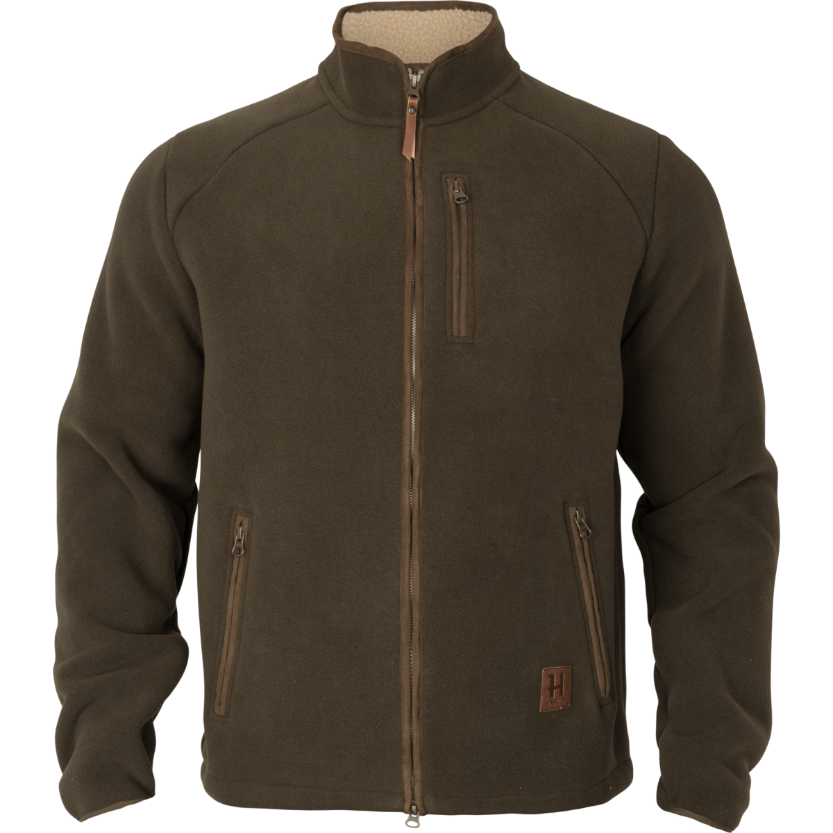 Härkila Sandhem Sherpa Fleece Jacket – klasyczna bluza myśliwska z polaru, widok z przodu