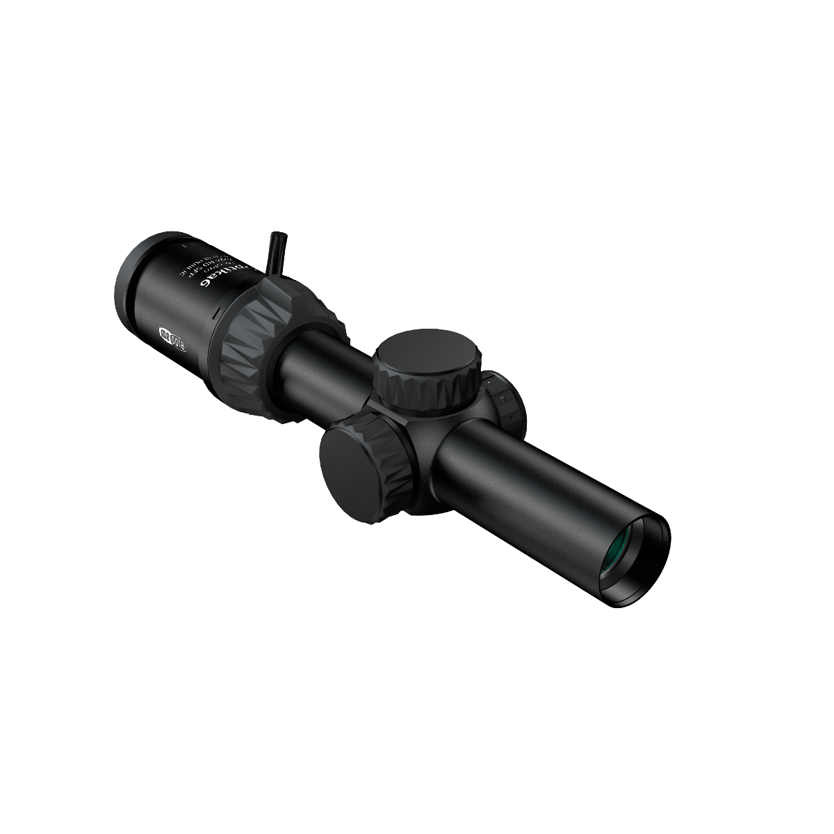 Luneta Meopta Optika 6 1-6x24 4C z widokiem z przodu, idealna do strzelectwa i obserwacji, z wysokiej jakości szkłem optycznym.