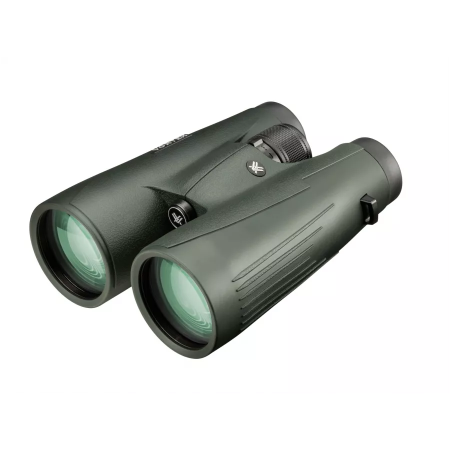 Lornetka Vortex Vulture HD 8x56 – frontowy widok na duże obiektywy 56 mm, zapewniające maksymalną transmisję światła i wyraźny obraz przy słabym oświetleniu.