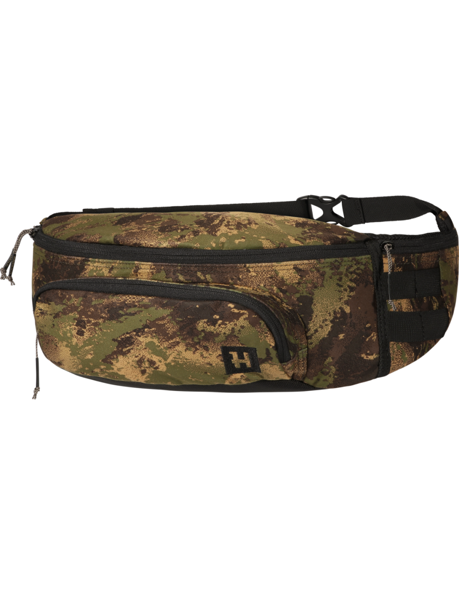 Nerka myśliwska Härkila Deer Stalker w kamuflażu AXIS MSP® – lekka i cicha torba biodrowa na akcesoria do podchodu.