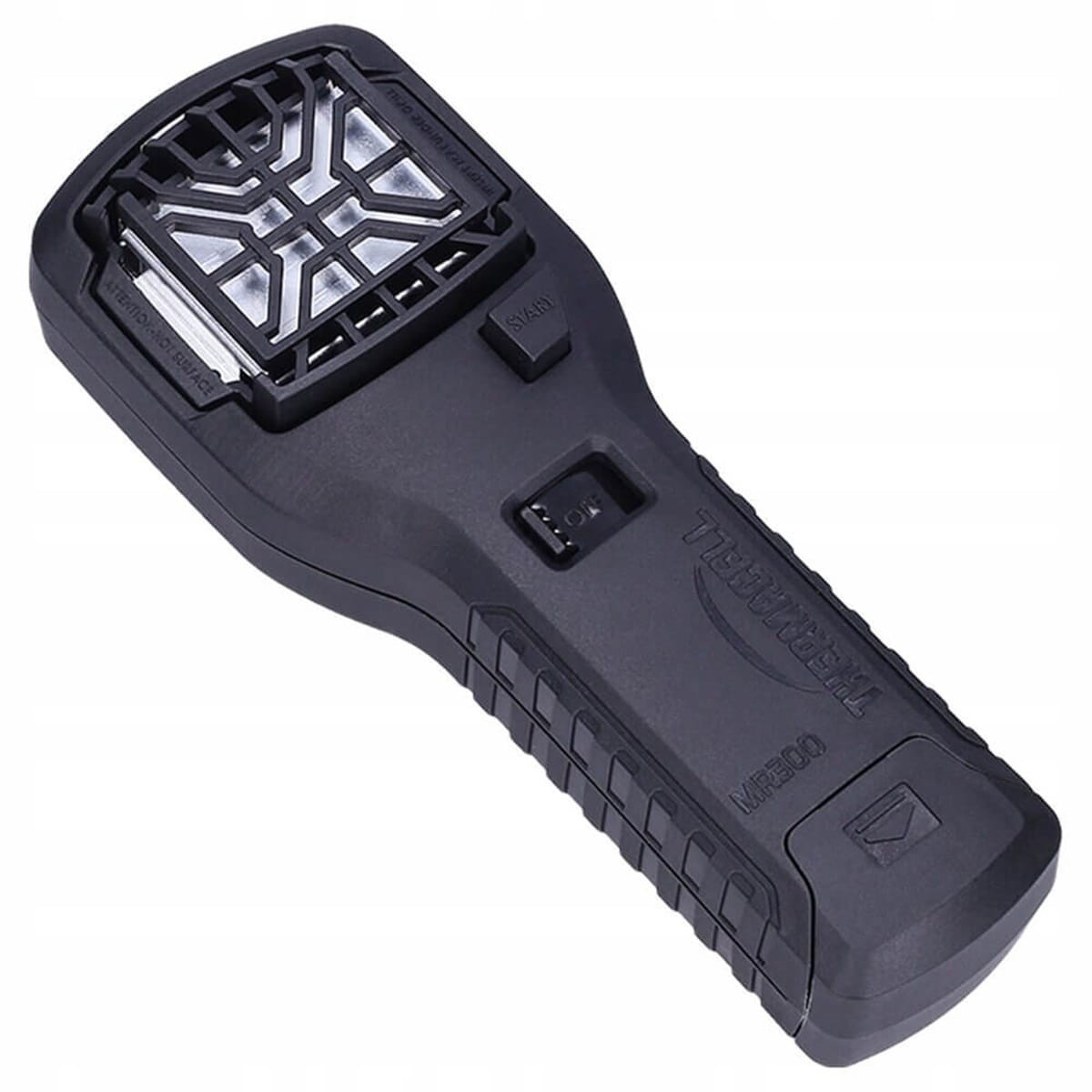 Thermacell MR300 - przenośny odstraszacz komarów i meszek w lewym pełnym widoku, idealny do użytku na zewnątrz i w ogrodzie.