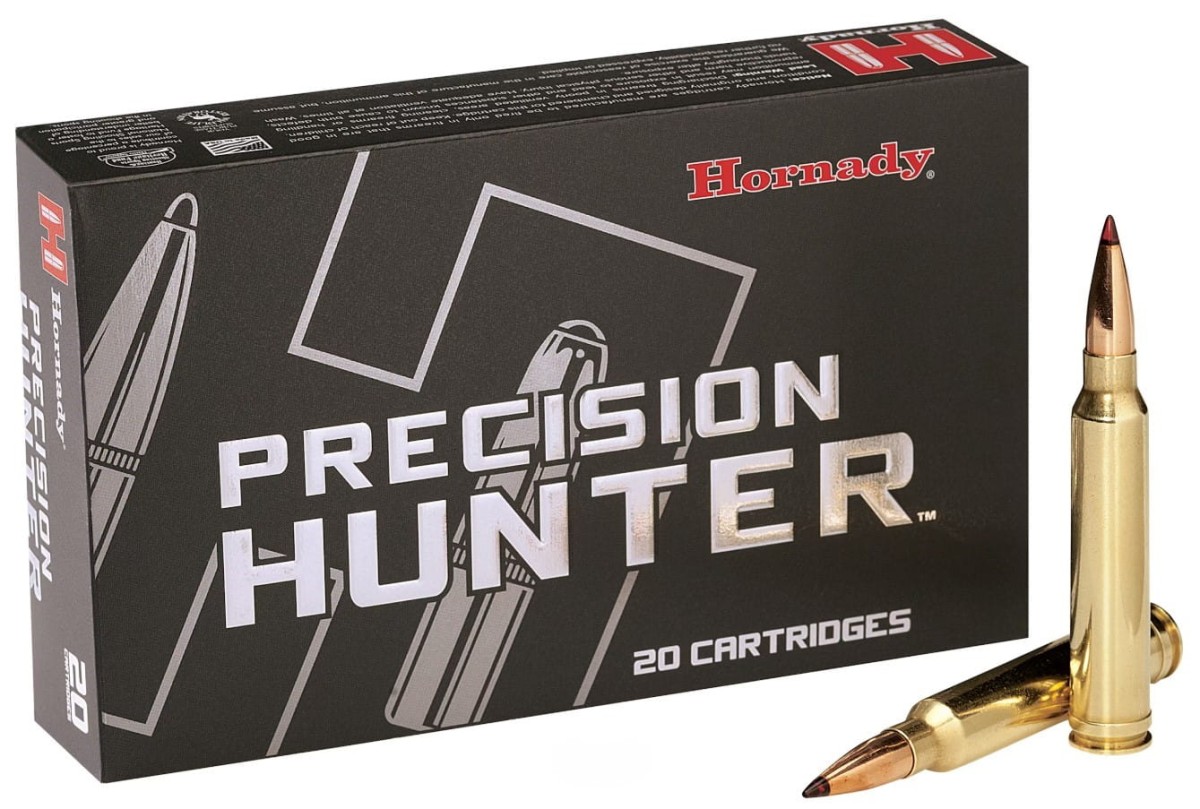 Paczka amunicji myśliwskiej Hornady Precision Hunter .270 Win – naboje z precyzyjnym pociskiem ELD-X 145 gr (9,4 g) na dalekie dystanse.