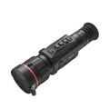 Widok z góry na magnezową obudowę celownika HIKMICRO Thunder Zoom – ergonomiczne rozmieszczenie przycisków sterujących i pokrętła ostrości.