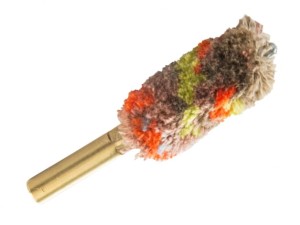 Szczotka krótka bawełniana do broni Łuszczek kal. 9 mm / .38 / .357