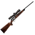 Ekskluzywny sztucer dwutaktowy Blaser R8 Luxus. Widok na całą sylwetkę, piękne drewno i system iC - Sklep Ostoja24
