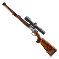 Klasyczny kipplauf Blaser K95 Stutzen Luxus. Widok na całą broń z bawarską baką i matową baskilą - Ostoja24