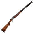Prawy profil pod katem strzelby sportowej Blaser F16 Sporting Podswietlana czerwona muszka i dlugie lufy