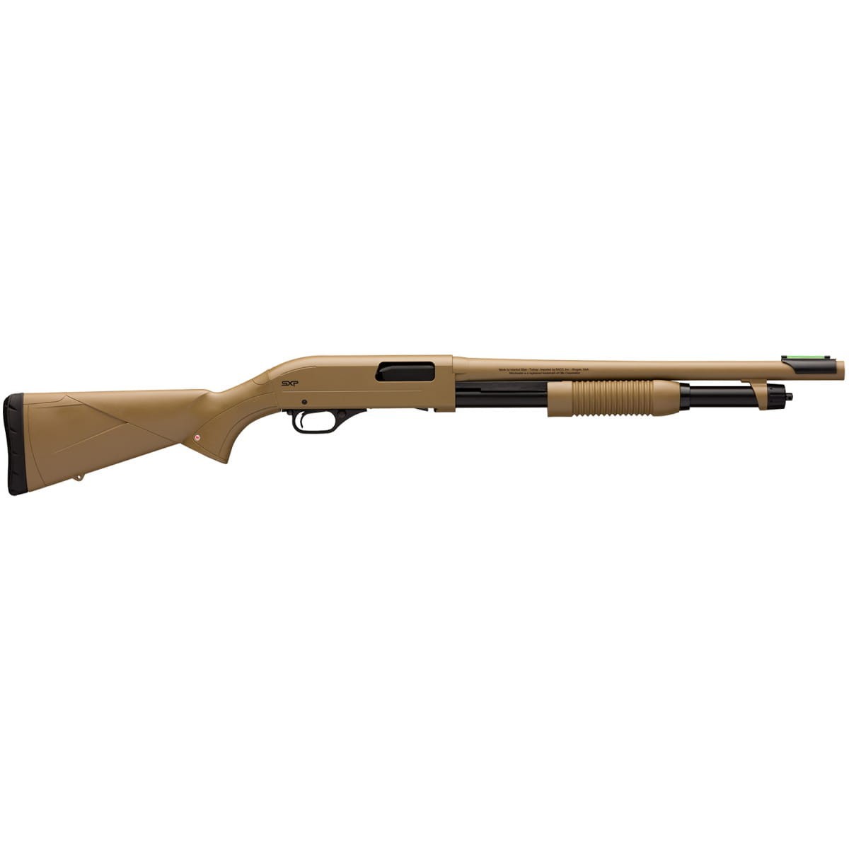 Profil strzelby Winchester SXP Dark Earth Defender 12 76. Taktyczna osada Flat Dark Earth i lufa Back Bored Ostoja24