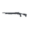 Lewy profil strzelby pump action Winchester SXP Extreme Defender Adjustable. Kompaktowa lufa Back Bored 46 cm