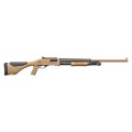 Prawy profil strzelby Winchester SXP XTREM Dark Earth Defender Rifled 12 76. Taktyczna osada w kolorze piaskowym