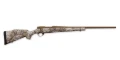 Prawy profil broni Weatherby Vanguard Badlands. Widoczny ryflowany zamek oraz lufa z powłoką Burnt Bronze Cerakote