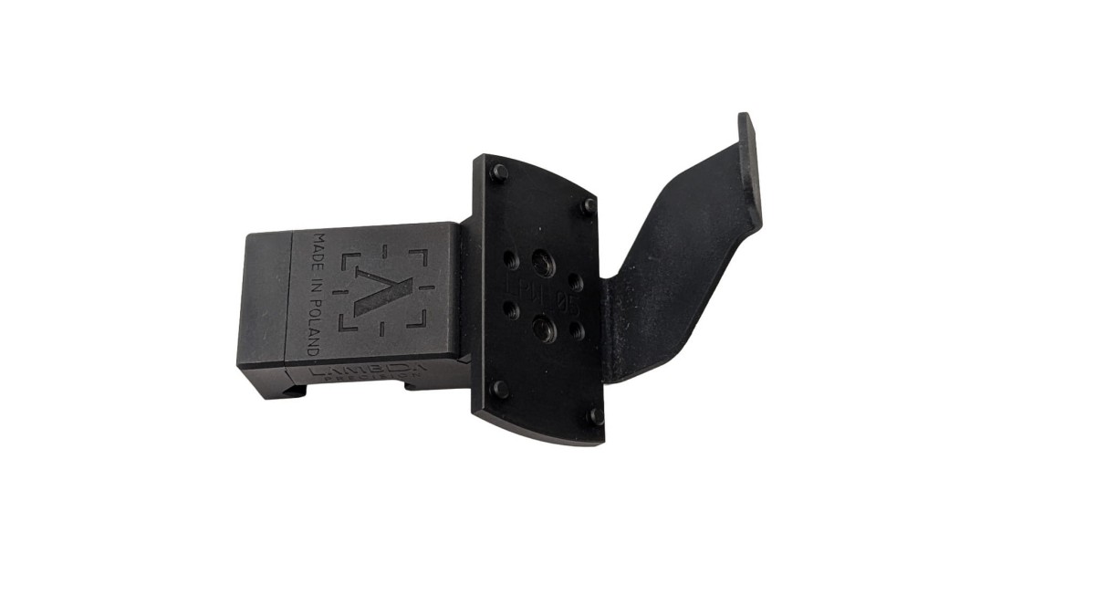 Czarny montaż offsetowy 45 stopni LPW 05 Lambda Precision z osłoną pod kolimator Vortex i Eotech - Ostoja24